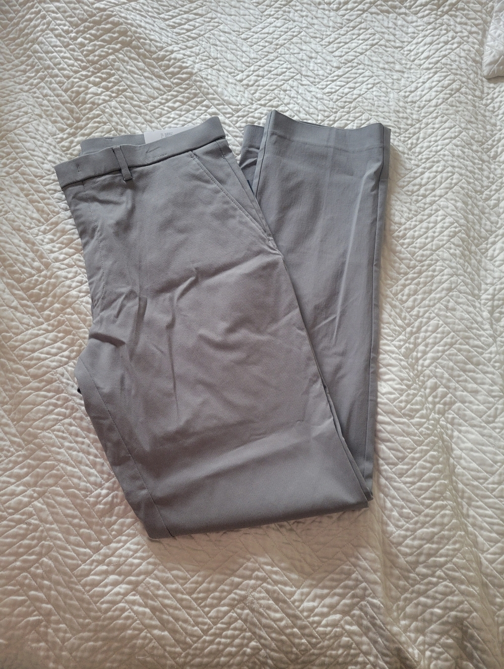 Tommy Hilfiger Stretch Dress Pants Light Grey Tailored 35x34 NWT - Picture 3 of 7